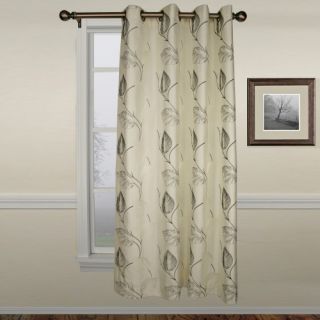 Ellis Astonish Onyx Grommet Top Lined Panel   50 x 84 in.   Curtains