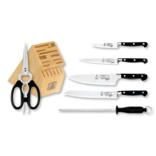Messermeister Meridian Elite Basic Block 7 Piece Knife Set   Knives & Cutlery