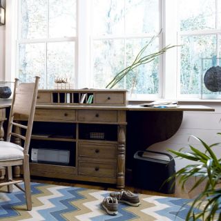 Paula Deen Down Home Drop Leaf Office Cabinet   Oatmeal   Desks