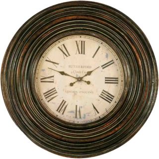 Trudy Distressed Wood 38 in. Wall Clock   Wall Clocks