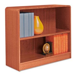 Alera BCR23036MO Aleradius Corner Wood Veneer Bookcase   Medium Oak   Bookcases
