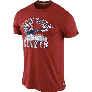 New York Giant shirt  Nike New York Giants Retro Tri Blend T Shirt   Red  Sports Fan Apparel  Sports & Outdoors