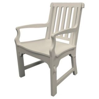 Poly Concepts Outdoor Garden Chair with Slat Back   Outdoor Lounge Chairs