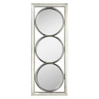 Ashton Art Deco Circles Full Length Wall / Leaning Floor Mirror   28W x 70H   Wall Mirrors