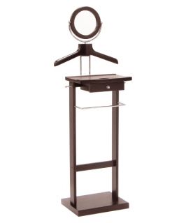 Winsome Kaden Wooden Valet Stand and Mirror   Clothes Racks