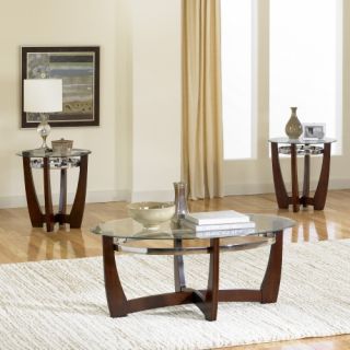 Standard Furniture Apollo Oval Coffee Table with 2 End Tables   Coffee Table Sets