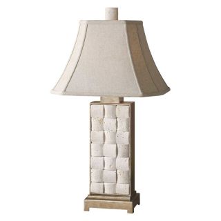 Uttermost Travertine Table Lamp   30.75H in. Travertine Stone   Table Lamps