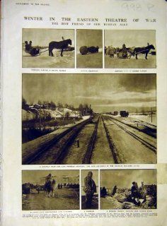 Cossacks Sledge Railway Ww1 War Italy France 1915   Prints