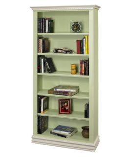 Montecito Two Tone Hand Painted Bookcase   36W x 84H in.   Bookcases