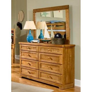 Casual Wood Weathered 8 Drawer Dresser   Kids Dressers and Chests
