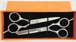 ***  2 Pairs Hair Cutting Scissors Tempered Barber Thinning Shears 
