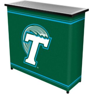 Trademark Global NCAA Logo 2 Shelf Steel Portable Bar with Case   Home Bars