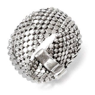 Sterling Silver Mesh Ring   Size 7   JewelryWeb Jewelry