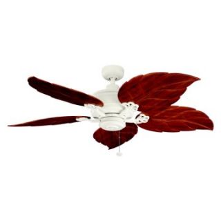 Kichler 320102SNW/370022 52 in. Crystal Bay Outdoor Ceiling Fan   Satin Natural White   Ceiling Fans