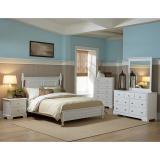 Freeport Poster Bed Set   Soft White   Bedroom Sets