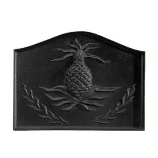 Black Pineapple Fireback   Fireplace Accessories