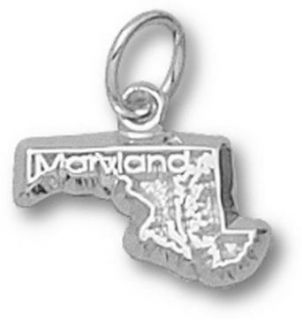 State of Maryland Charm   Sterling Silver Jewelry Clothing