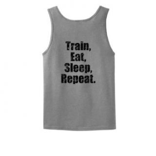 Train, Eat, Sleep, Repeat Tank Top Clothing