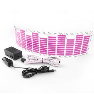 45x11cm Dark Pink Set Of Unique Car Music Rhythm Lamp Designed Decorative Atmosphere Light Automotive