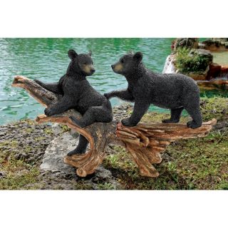 Design Toscano Mischievous Bear Cubs Garden Statue   Garden Statues
