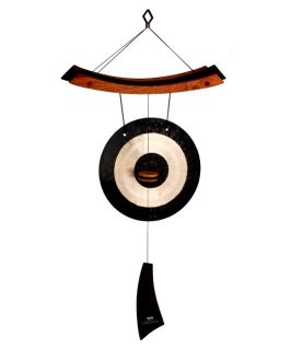 Woodstock Healing 15 in. Hanging Gong   Wind Chimes