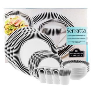 10 Strawberry Street Serratta 16 Piece Round Dinnerware Set   Dinnerware Sets