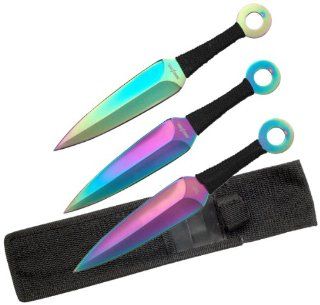Perfect Point Pp 869 3Rb Throwing Knife Set 9 Inch Overall  Martial Arts Ninja Weapons  Sports & Outdoors