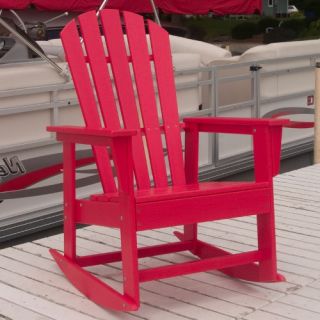 POLYWOOD® Recycled Plastic South Beach Adirondack Rocking Chair   Outdoor Rocking Chairs