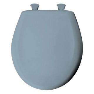 Bemis B200SLOWT044 Round Closed Front Slow Close Lift Off Toilet Seat in Cerulean Blue   Toilet Seats