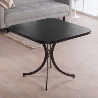 Meco Innobella Destiny 36 in. Square Wood Folding Table   Chocolotto   Dining Tables
