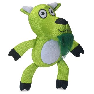 GoDog Baliztix Green Billie Dog Toy with Chew Guard   Plush Dog Toys