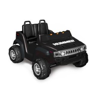 Kid Motorz Two Seater Hummer H2 Battery Powered Riding Toy   Black   Battery Powered Riding Toys