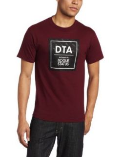 DTA SECURED BY ROGUE STATUS Men's Gs Box Mens Tee, Burgundy, Small at  Mens Clothing store