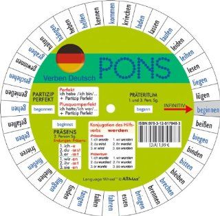 Pons German Series Pons Drehscheibe Unegermassiger Verben (German Edition) (9783125170506) Books