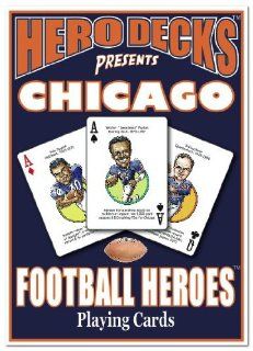 Chicago Bears Football Heroes Playing Cards  Sports Related Trading Cards  Sports & Outdoors