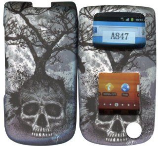 Tree Skull Samsung SGH Rugby II 2 A847 at&t Case Cover Hard Phone Case Snap on Cover Rubberized Touch Faceplates Cell Phones & Accessories