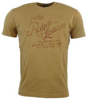 Polo Ralph Lauren Mens Classic Fit Logo T Shirt   XXL   Tan at  Mens Clothing store