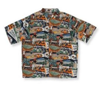 Auburn Tigers Hawaiian Short Sleeve Button Down Shirt Clothing