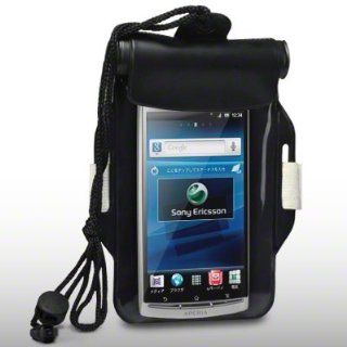 SONY ERICSSON XPERIA ARC / XPERIA ARC S ALL WEATHER GEAR SOFT CARRY CASE WITH ARMBAND BY CELLAPOD CASES BLACK Cell Phones & Accessories