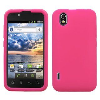 Solid Skin Cover (Hot Pink) for LG LS855 (Marquee) Cell Phones & Accessories