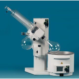 Buchi Rotavapor 23021V120 R 210 Series Rotary Evaporator without Display, 29/32 Standard Taper Joint, Glass Assembly V with Plastic Coating, with V 855 Vacuum Controller and Valve Unit, 100 120V Science Lab Rotary Evaporators