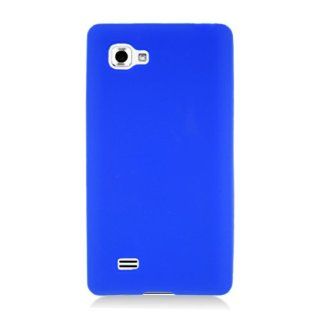 LG Optimus 4X HD P880 Blue Soft Silicone Gel Skin Cover Case Cell Phones & Accessories