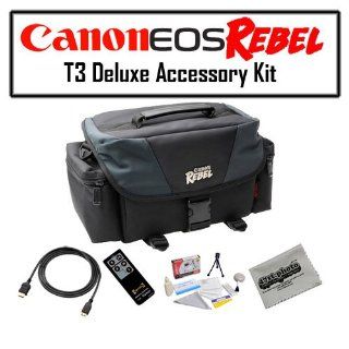 Starter Accessory Package for the Canon EOS Rebel T3 Digital Camera Featuring Canon SLR Gadget Bag, Opteka RC 4 Wireless Remote Control And More  Digital Camera Accessory Kits  Camera & Photo