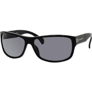 Giorgio Armani 857/S Men's Polarized Semi Rectangle Full Rim Lifestyle Sunglasses/Eyewear   Black/Smoke / Size 63/15 130 Automotive