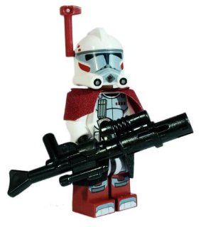 LEGO ARC Trooper (Elite Clone Commander) and DC 15A Blaster Rifle with Grenade Launcher   LEGO Star Wars Clone Wars Minifigure Toys & Games