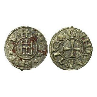 Republic of Genoa, Italy, 1139   1339, In the Name of Conrad III; Silver Denaro Toys & Games