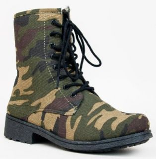 Qupid MISSILE 04 / SOURCE 03X Mock Dr. Martens Inspired Lace Up 1460 Style Combat Boot Shoes