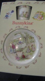 Royal Doulton Bunnykins 3 Piece Children's Set (Dated 1989 and Made in England) Kitchen & Dining