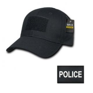 RAPDOM Tactical Constructed Ball Operator Cap Black Caps with Free Patch (Black, Police Patch) Clothing