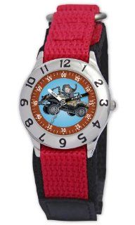 Disney Kids' D859S505 G Force Agent Blaster Time Teacher Red Velcro Watch Watches